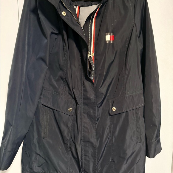 Tommy Hilfiger Jackets & Blazers - Tommy Hilfiger Iconic Soft Shell Rain Jacket Women’s Navy Blue Size Large